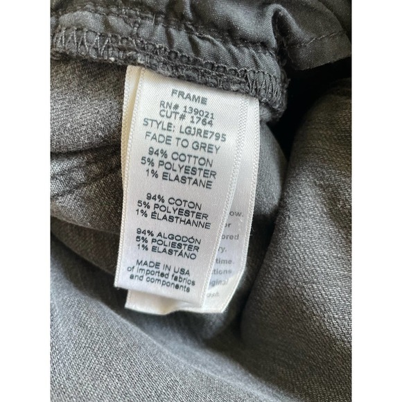 Frame Denim's Le Garcon Jeanne in Fade To Grey - Size 26 - Picture 4 of 4